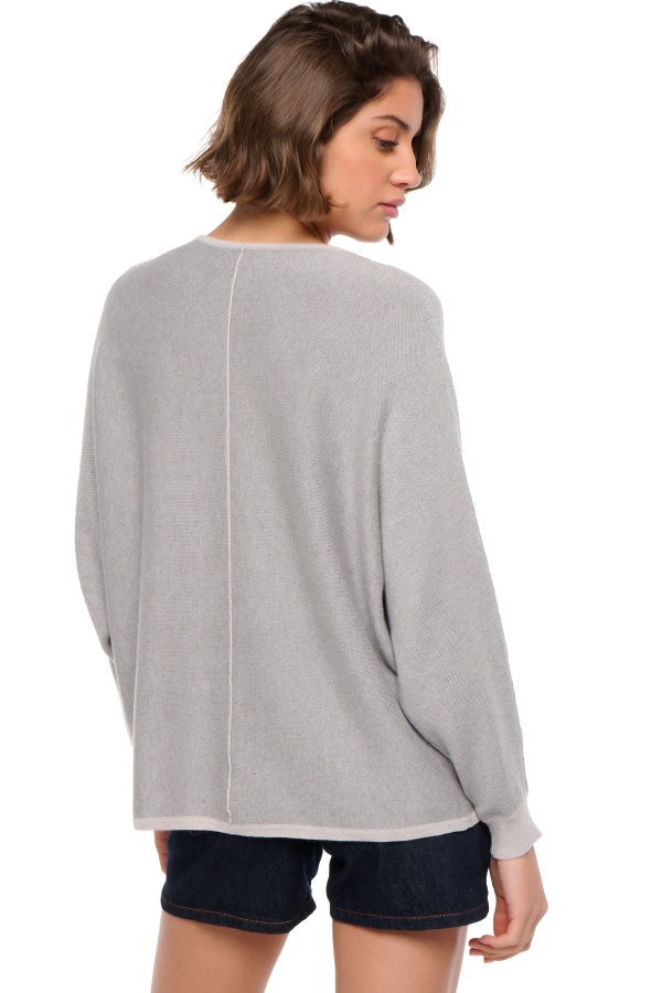 Cachemire et Coton pull femme sloane foggy s